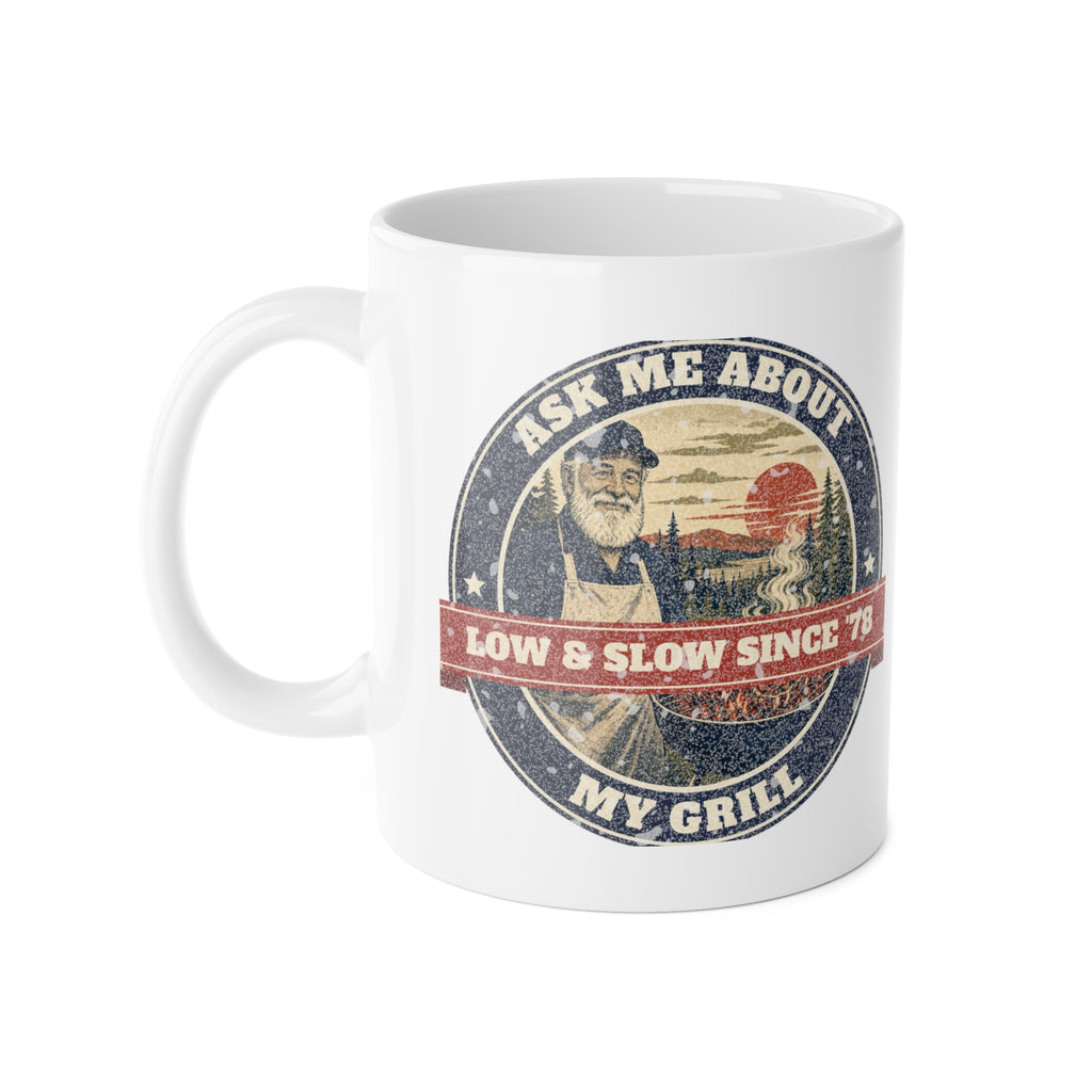 Ask Me About My Grill Mug – Hank Approved