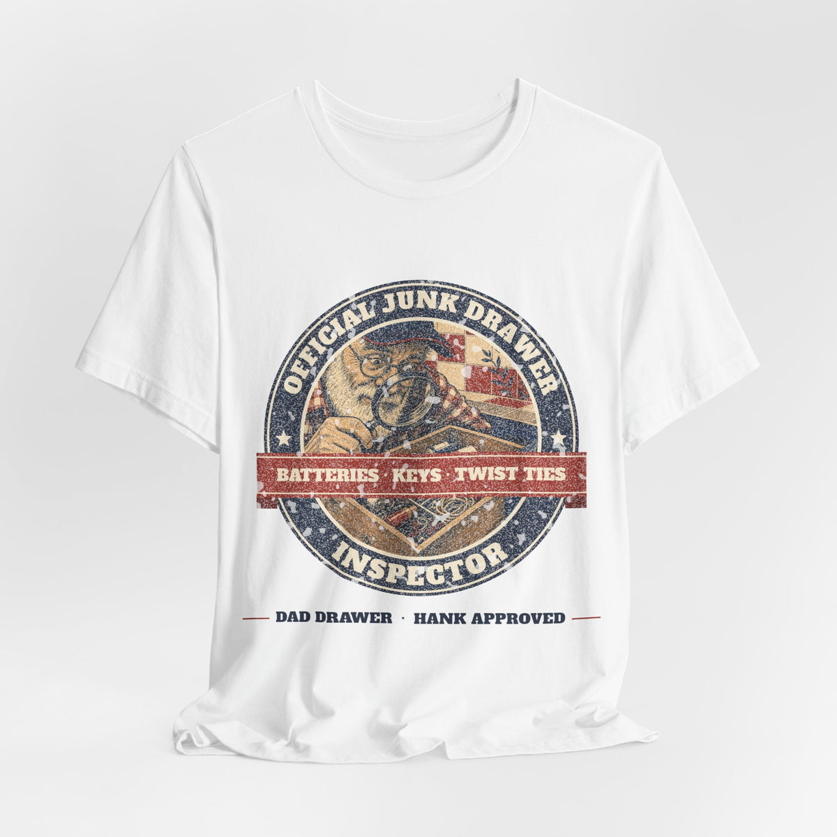 Junk Drawer Inspector Tee – Hank Approved