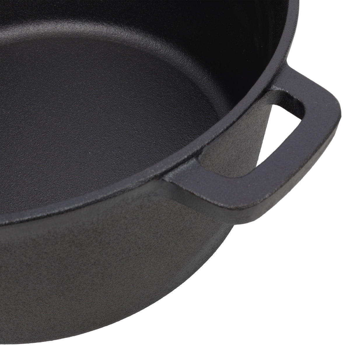 3 in 1 Pre-Seasoned Cast Iron Dutch Oven, Outdoor Camping Deep Pot, 5 Quart. Cover As A Skillet with Ribbed Bottom Design. With 1PC Iron Pot Rack, 1PC Lid Lifter.